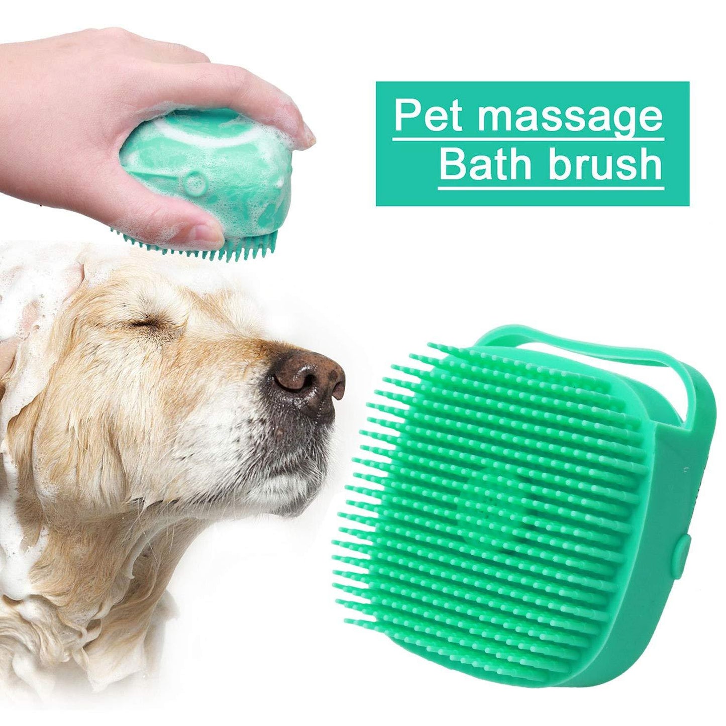 Soft Pet Bath & Massage Brush - ANIMOURPETS