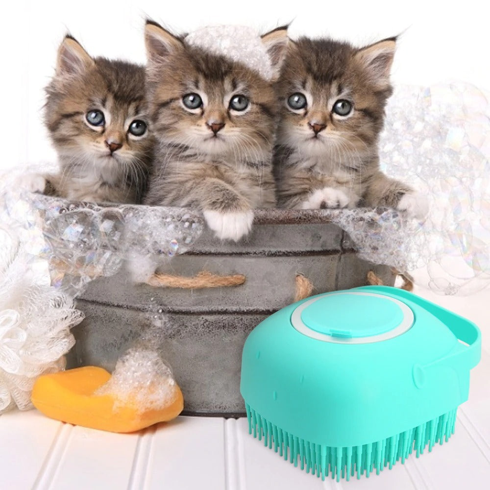 Soft Pet Bath & Massage Brush - ANIMOURPETS