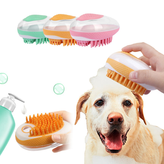 2-in-1 Pet Bath Massage Brush - ANIMOURPETS